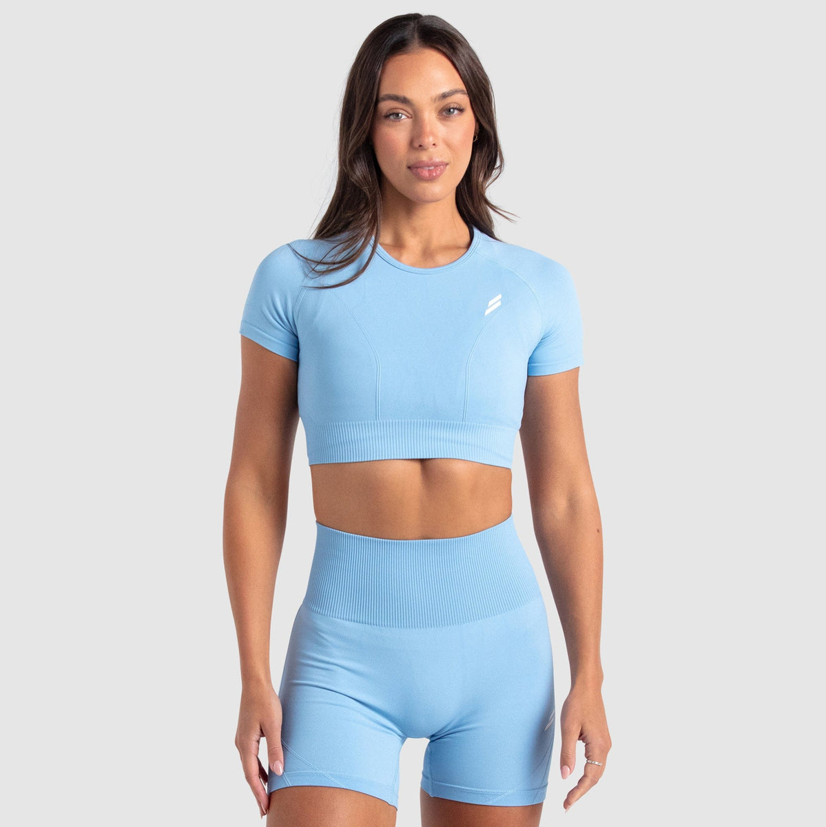 Hyperflex 2 Cropped Tee - Sky Blue – DOYOUEVEN