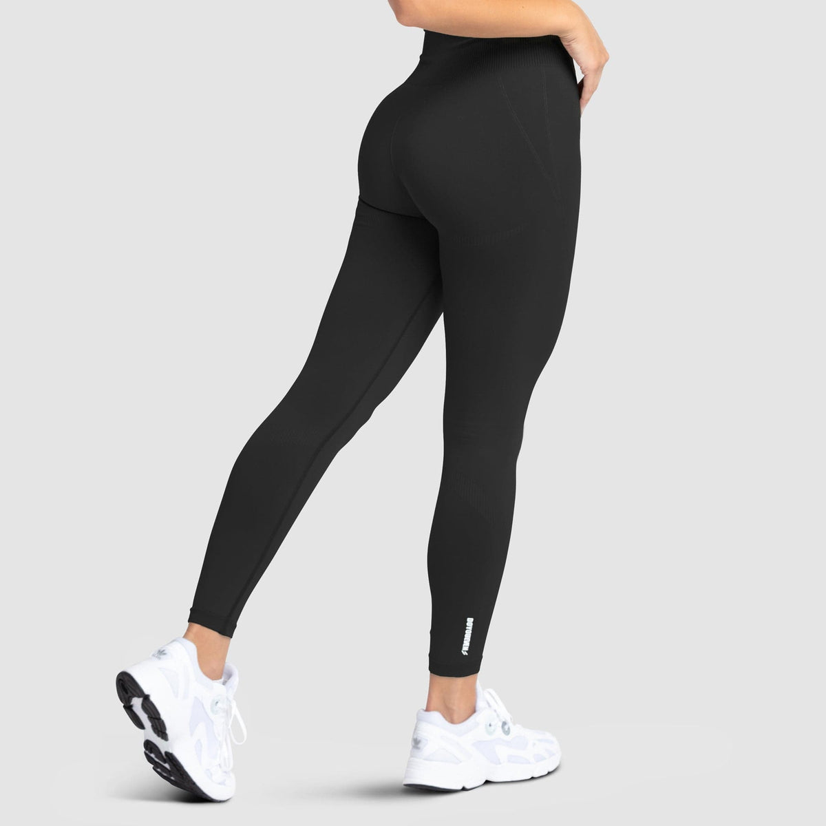 Plus Black Seamless 2 Tone Contour Leggings