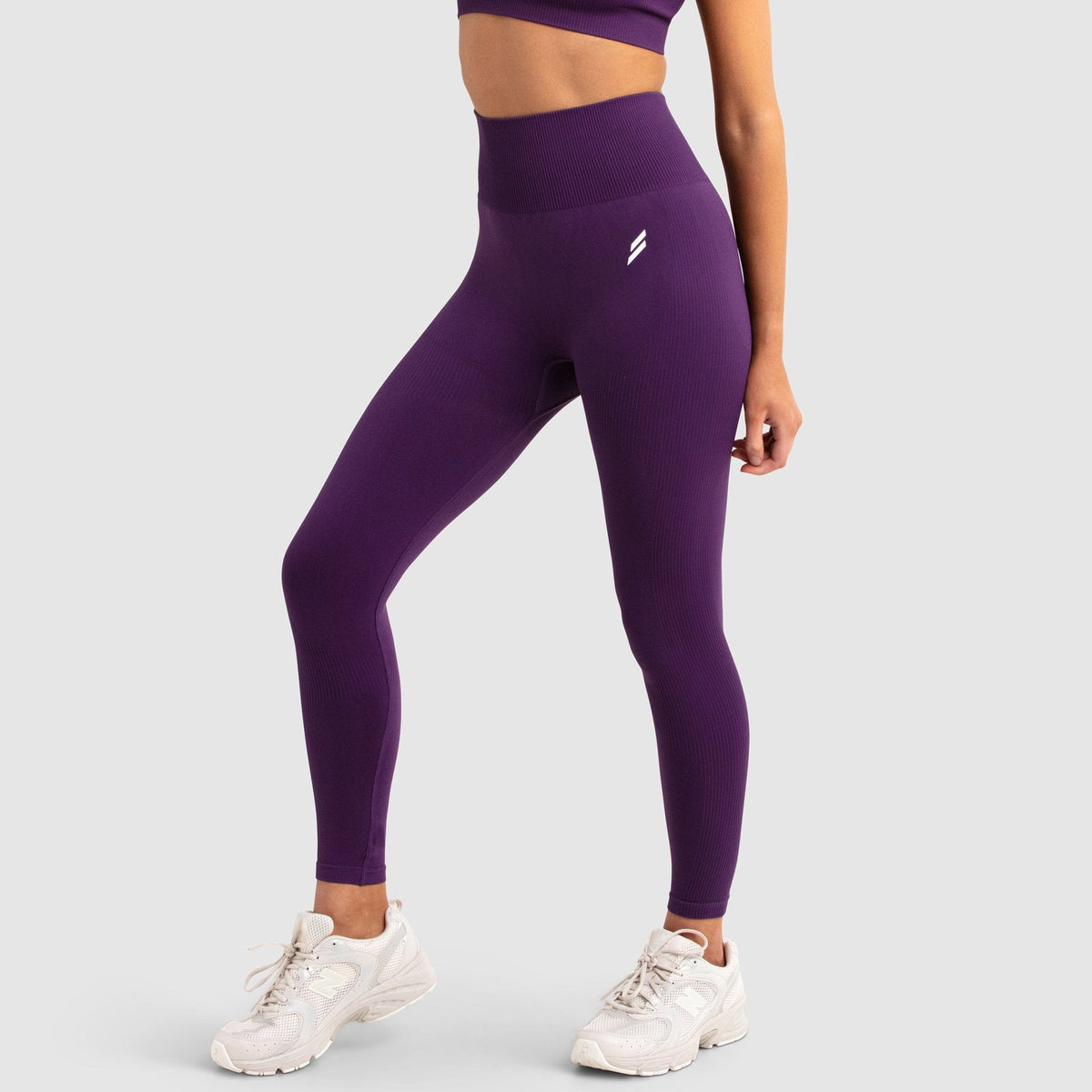 Leggings Depot Purple Elegance Leggings - 100% Polyester, Elastic Waist, Machine Washable