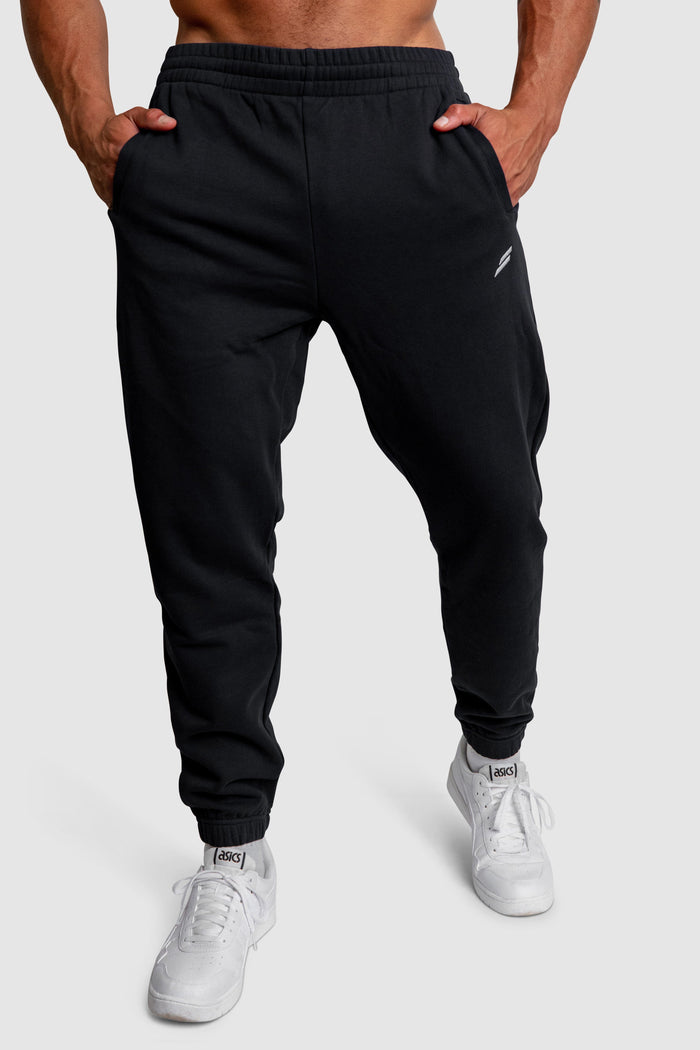 Mark Relaxed Track Pants - Black