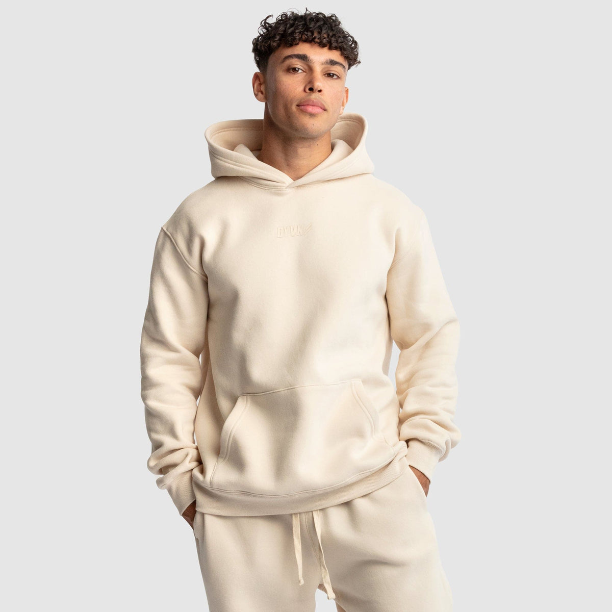 Men's DYVN Relaxed Fit Hoodie Cream – DOYOUEVEN - Main Image
