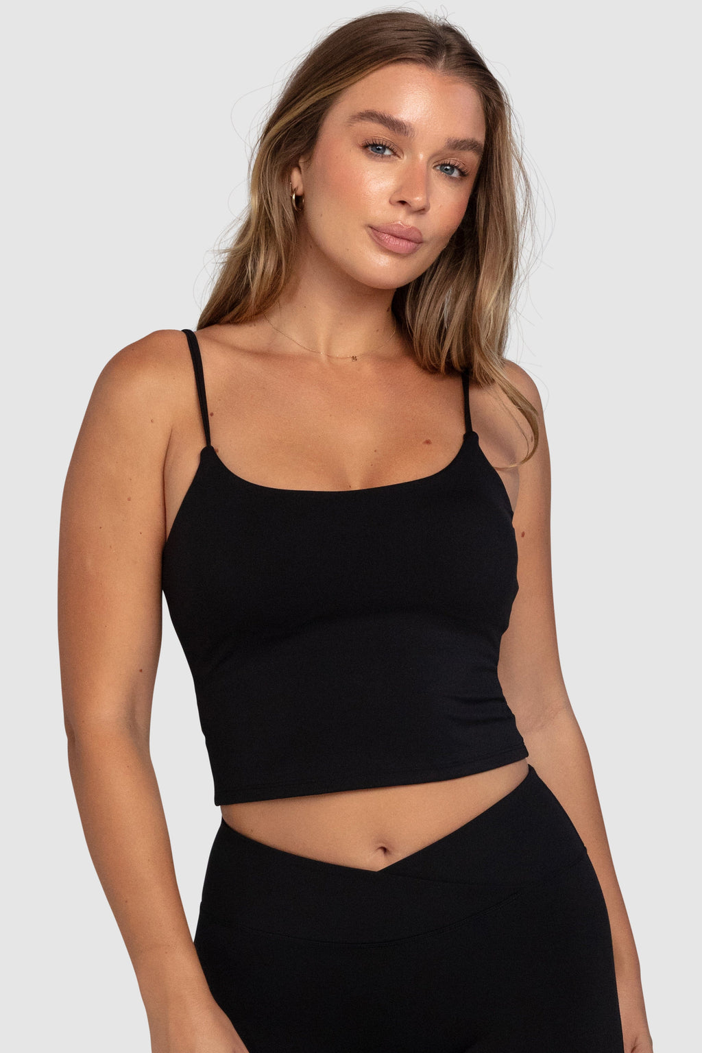 Aura Strappy Tank - Black