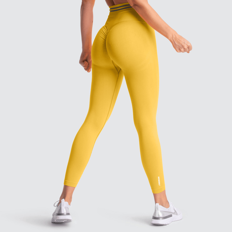 DYE Scrunch Seamless Leggings - Sunny Yellow
