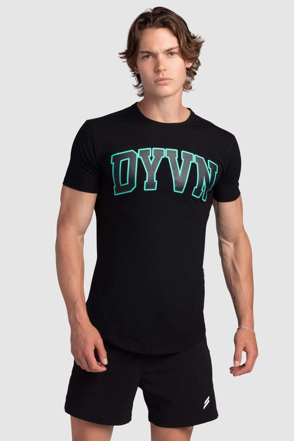 DYVN College Drop Tee - Black
