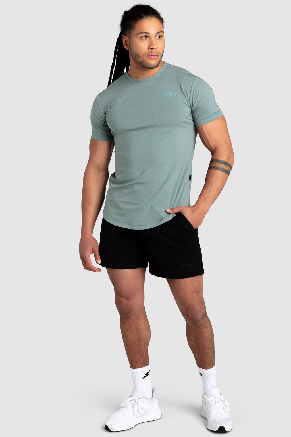 DYVN Drop Tee 'Minimal' - Sage