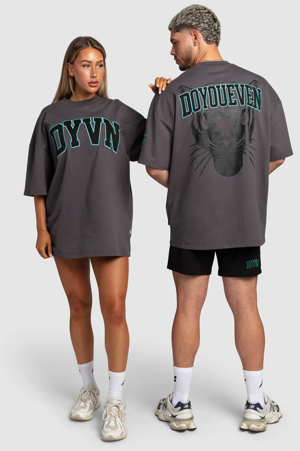 DYVN Heavyweight Oversize Tee - Charcoal