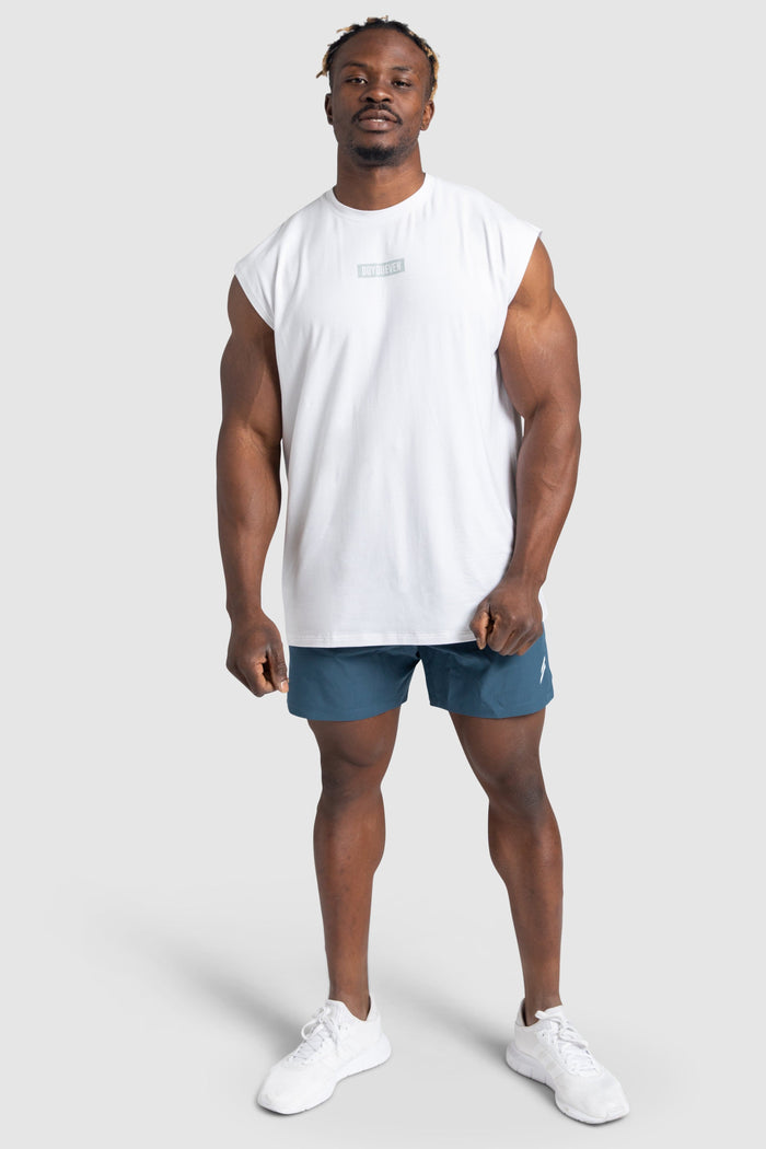 Energy Oversize Cutoff Tank - White