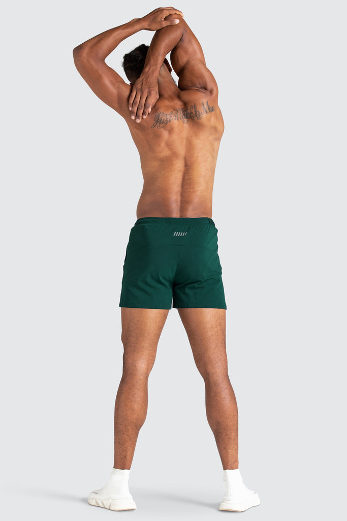 Green athletic on sale shorts mens