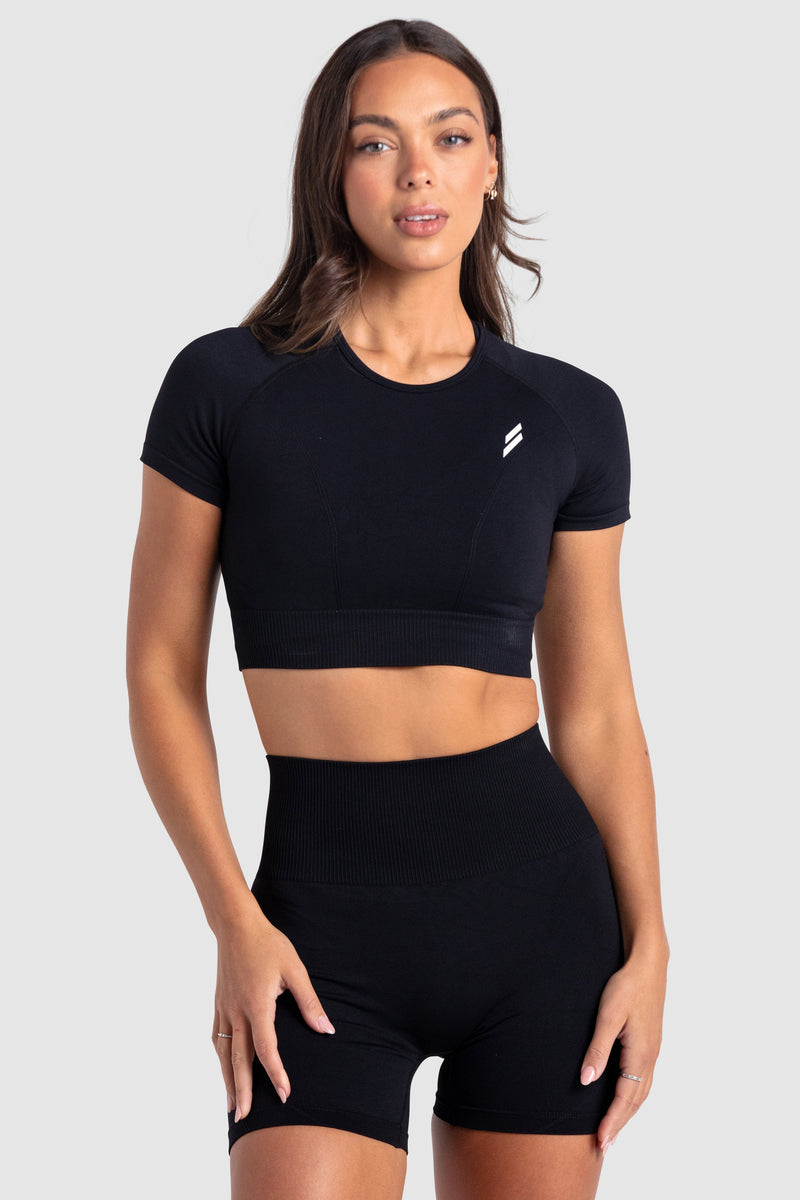 Hyperflex 2 Cropped Tee - Black – DOYOUEVEN