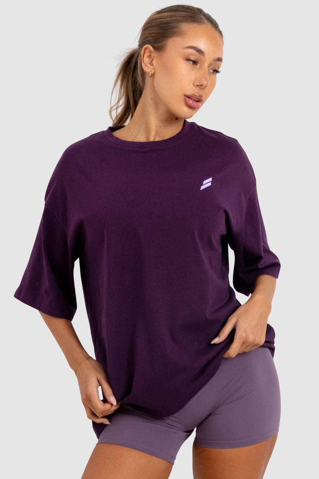LYM Lightweight Oversize Tee - Deep Purple