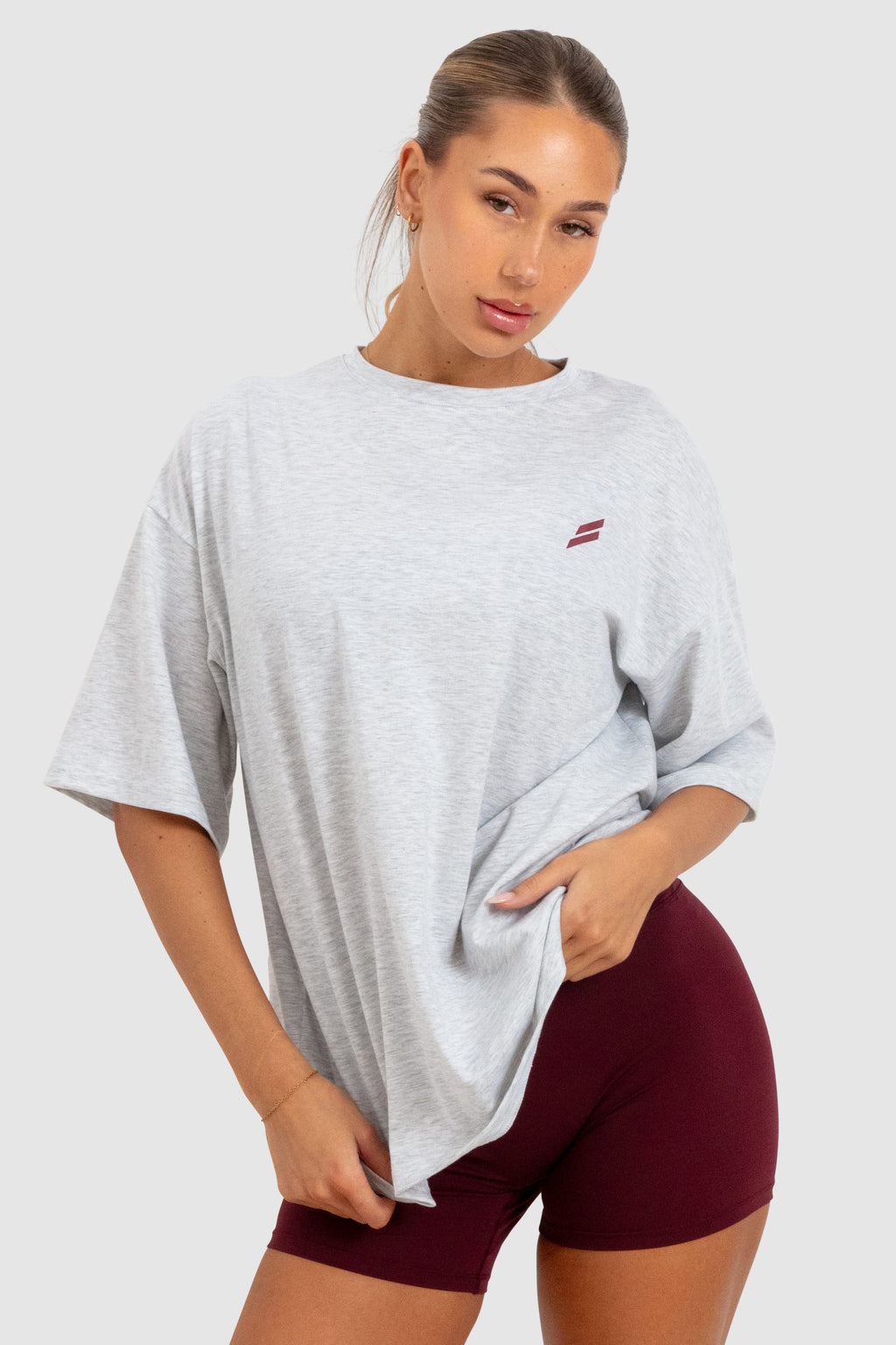 LYM Lightweight Oversize Tee - Grey Marl