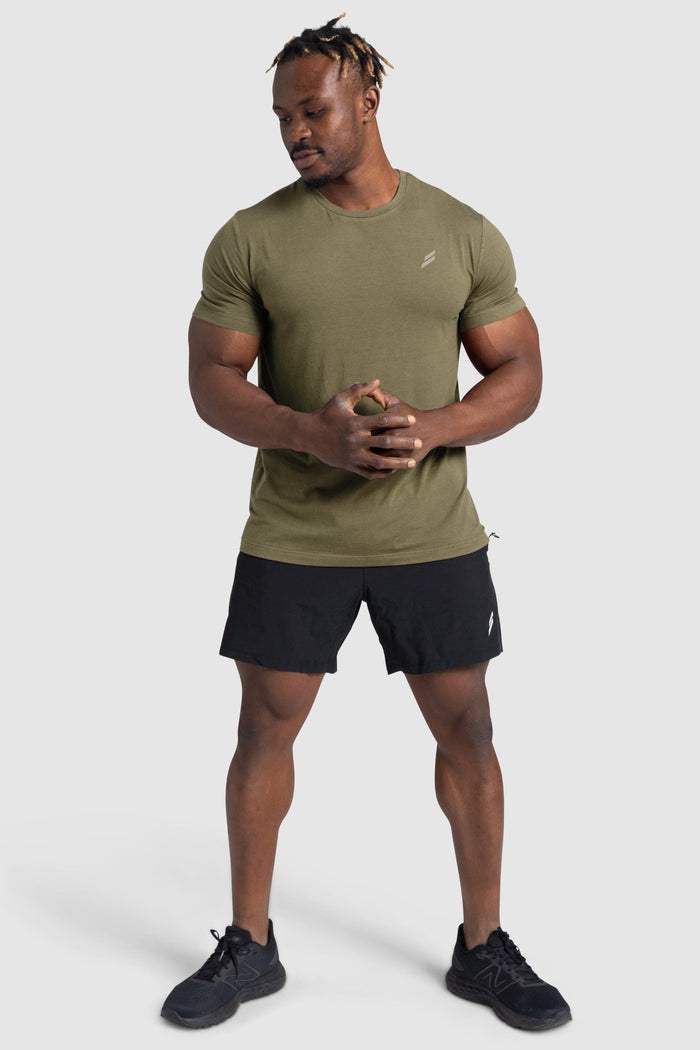 Power Regular Fit Tee - Olive