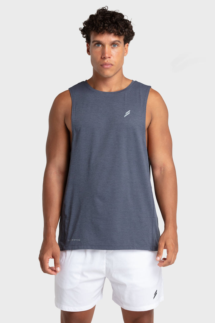 Puremotion Muscle Tank V3 - Charcoal Blue