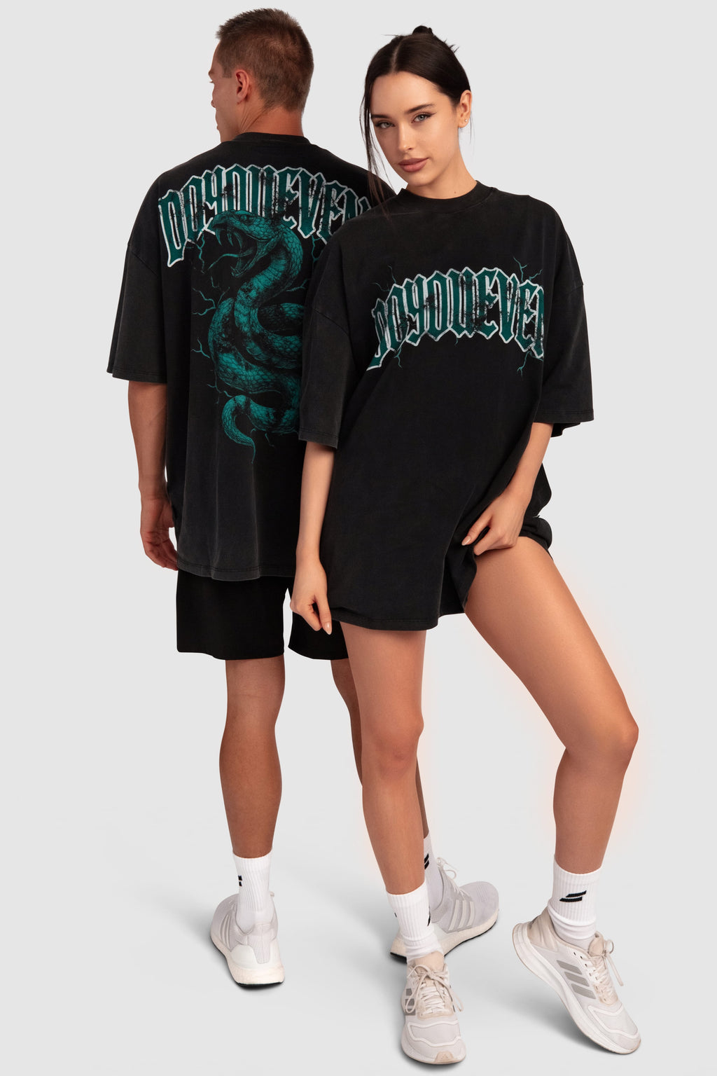 Venom Heavyweight Oversize Tee - Black Acid Wash