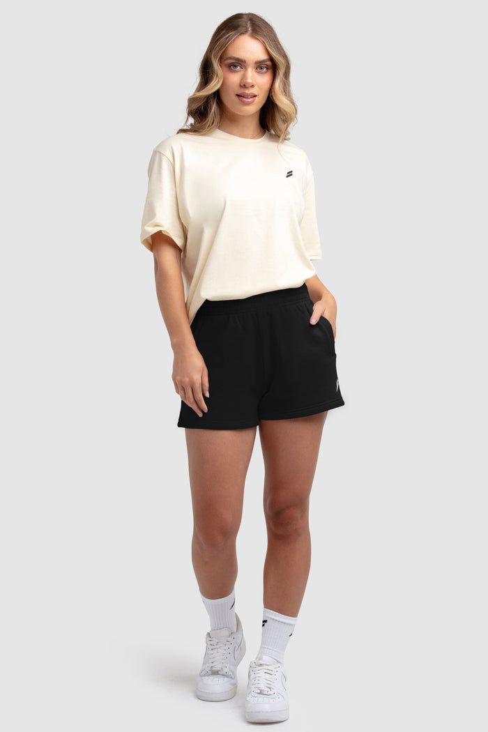 Women's Essential Cotton Shorts - Black