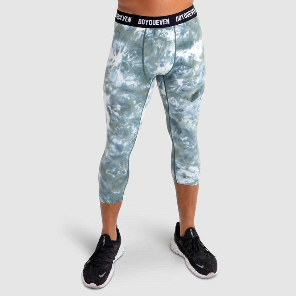 Nike 3/4 Camo Training Tights-Grey