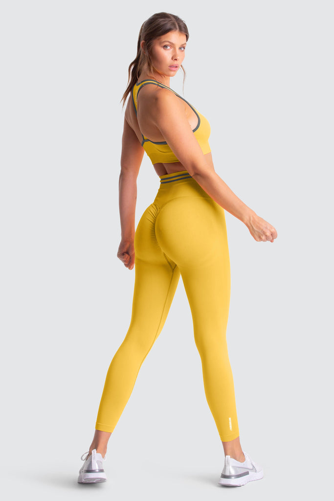 DYE Scrunch Seamless Leggings - Sunny Yellow – DOYOUEVEN