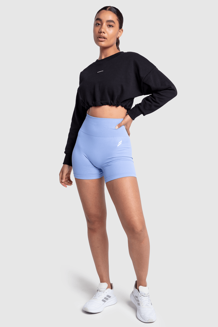 Everyday Cropped Jumper - Black