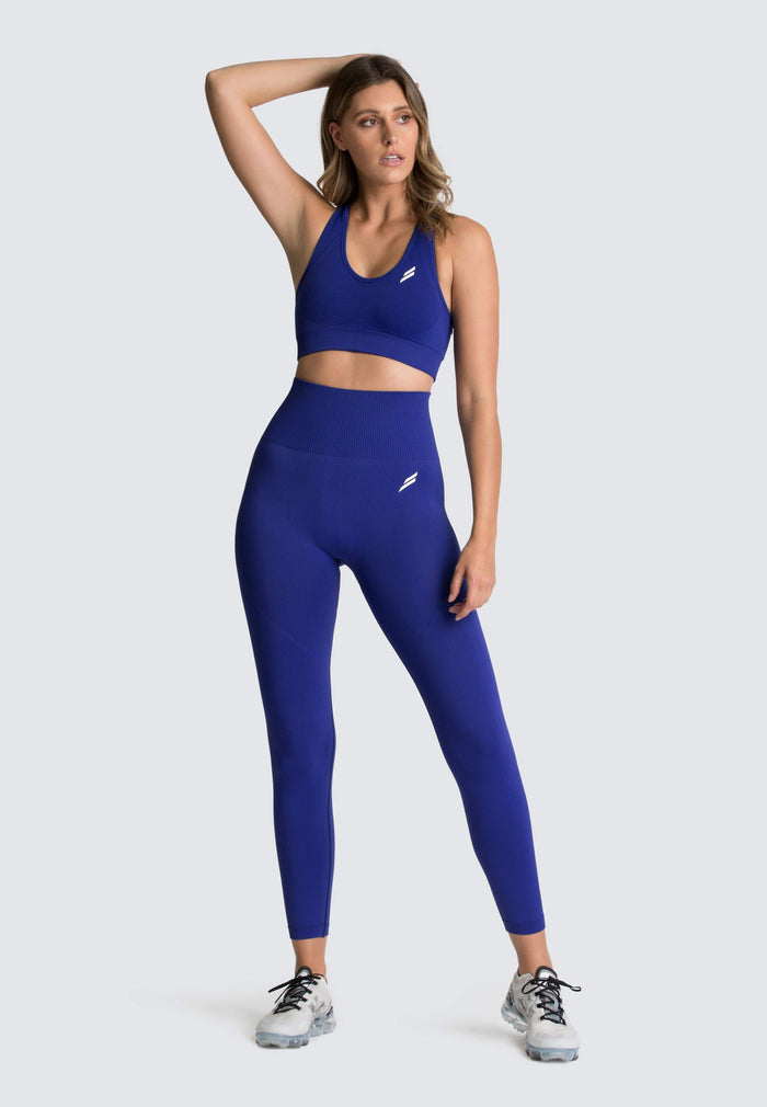 Hyperflex Seamless Crop - Electric Blue