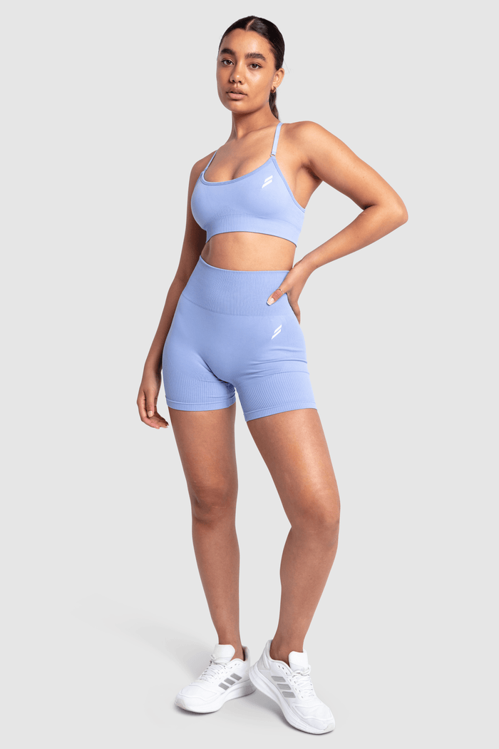 Impact Solid Crop - Baby Blue