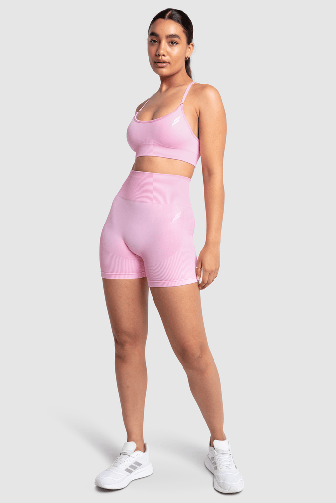 Cotton Candy Ombré Scrunch Butt Biker Shorts