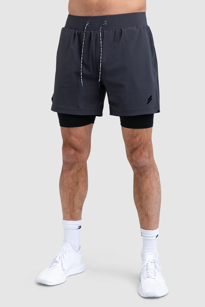 Level Up Shorts - Charcoal