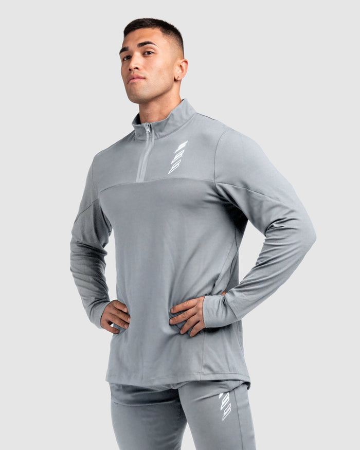 Revive ¼ Zip Pullover - Cool Grey
